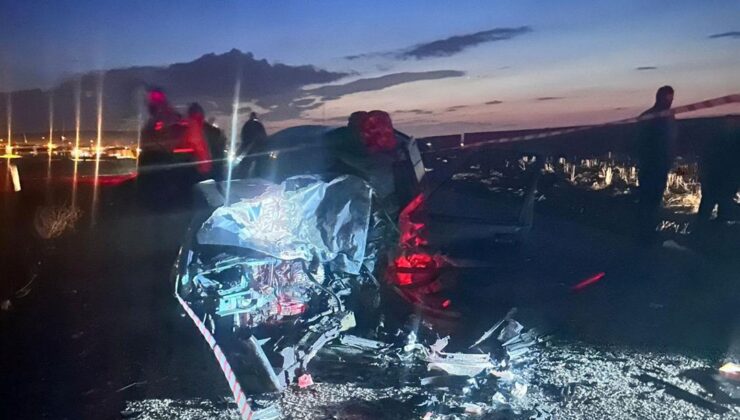 Aksaray’da 2 otomobil çarpıştı: 1 ölü, 5 yaralı