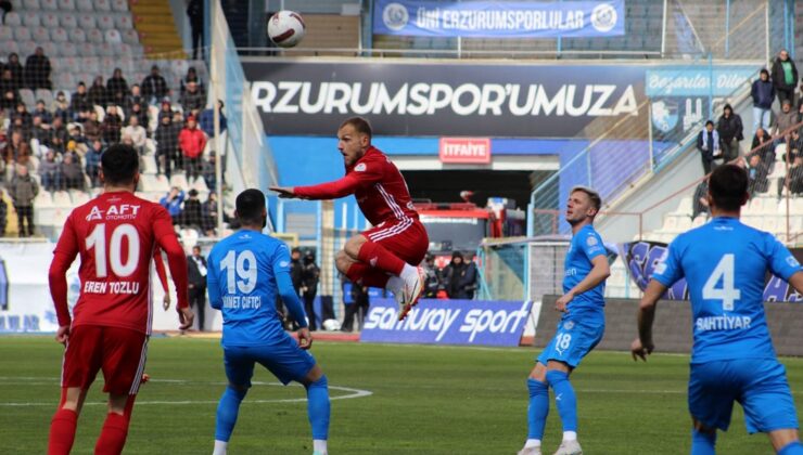 Erzurumspor FK’dan tek gollü galibiyet