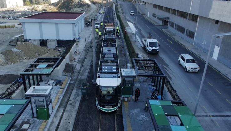 Kocaeli Şehir Hastanesi tramvayı bugün hizmete giriyor