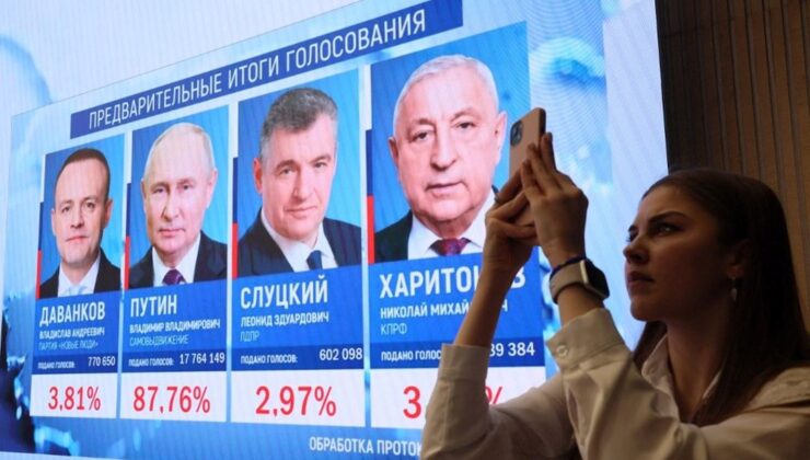 Putin 5. kez devlet başkanı: Sandık çıkış anketine göre yüzde 87 ile kazandı